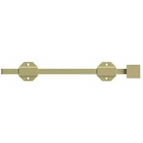 Deltana [12SBM3-UNL] Solid Brass Door Slide Bolt - Surface - Modern - Polished Brass (Unlacquered) Finish - 12" L