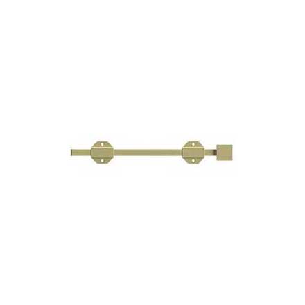 Deltana [12SBM3-UNL] Solid Brass Door Slide Bolt - Surface - Modern - Polished Brass (Unlacquered) Finish - 12&quot; L