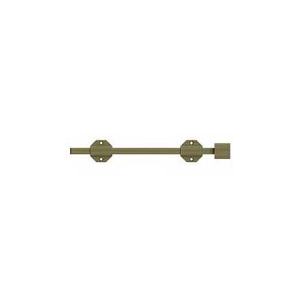 Deltana [12SBM5] Solid Brass Door Slide Bolt - Surface - Modern - Antique Brass Finish - 12&quot; L