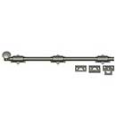 Deltana [18SB15A] Solid Brass Door Slide Bolt - Surface - Traditional - Antique Nickel Finish - 18" L