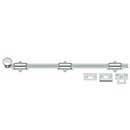 Deltana [18SB26] Solid Brass Door Slide Bolt - Surface - Traditional - Polished Chrome Finish - 18" L