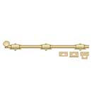 Deltana [18SB4] Solid Brass Door Slide Bolt - Surface - Traditional - Brushed Brass Finish - 18" L