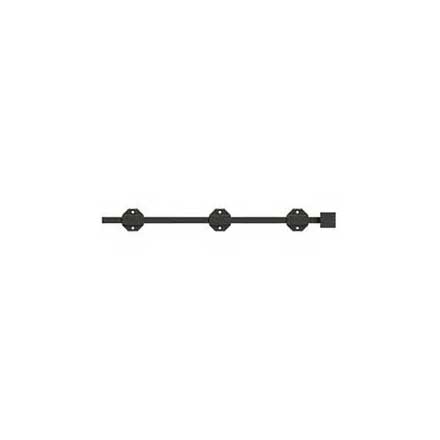 Deltana [18SBM10B] Solid Brass Door Slide Bolt - Surface - Modern - Oil Rubbed Bronze Finish - 18&quot; L