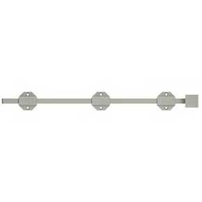 Deltana [18SBM15] Solid Brass Door Slide Bolt - Surface - Modern - Brushed Nickel Finish - 18" L