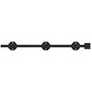 Deltana [18SBM19] Solid Brass Door Slide Bolt - Surface - Modern - Paint Black Finish - 18&quot; L