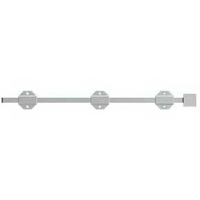 Deltana [18SBM26] Solid Brass Door Slide Bolt - Surface - Modern - Polished Chrome Finish - 18" L