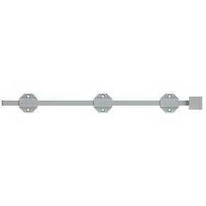 Deltana [18SBM26D] Solid Brass Door Slide Bolt - Surface - Modern - Brushed Chrome Finish - 18" L
