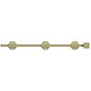 Deltana [18SBM3-UNL] Solid Brass Door Slide Bolt - Surface - Modern - Polished Brass (Unlacquered) Finish - 18&quot; L