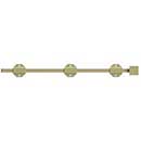 Deltana [18SBM3-UNL] Solid Brass Door Slide Bolt - Surface - Modern - Polished Brass (Unlacquered) Finish - 18&quot; L