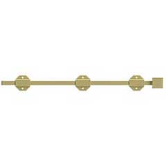 Deltana [18SBM3] Solid Brass Door Slide Bolt - Surface - Modern - Polished Brass Finish - 18&quot; L
