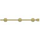 Deltana [18SBM3] Solid Brass Door Slide Bolt - Surface - Modern - Polished Brass Finish - 18&quot; L