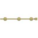 Deltana [18SBM3] Solid Brass Door Slide Bolt - Surface - Modern - Polished Brass Finish - 18&quot; L