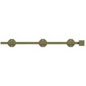 Deltana [18SBM5] Solid Brass Door Slide Bolt - Surface - Modern - Antique Brass Finish - 18" L