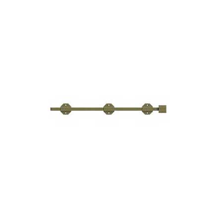 Deltana [18SBM5] Solid Brass Door Slide Bolt - Surface - Modern - Antique Brass Finish - 18&quot; L