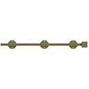 Deltana [18SBM5] Solid Brass Door Slide Bolt - Surface - Modern - Antique Brass Finish - 18&quot; L