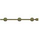 Deltana [18SBM5] Solid Brass Door Slide Bolt - Surface - Modern - Antique Brass Finish - 18" L