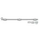 Deltana [24SB26D] Solid Brass Door Slide Bolt - Surface - Traditional - Brushed Chrome Finish - 24" L