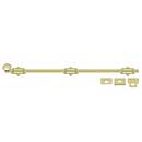 Deltana [24SB3] Solid Brass Door Slide Bolt - Surface - Traditional - Polished Brass Finish - 24&quot; L