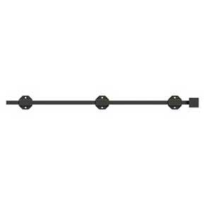 Deltana [24SBM10B] Solid Brass Door Slide Bolt - Surface - Modern - Oil Rubbed Bronze Finish - 24" L