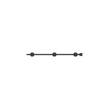 Deltana [24SBM10B] Solid Brass Door Slide Bolt - Surface - Modern - Oil Rubbed Bronze Finish - 24&quot; L