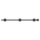 Deltana [24SBM10B] Solid Brass Door Slide Bolt - Surface - Modern - Oil Rubbed Bronze Finish - 24" L