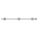 Deltana [24SBM15] Solid Brass Door Slide Bolt - Surface - Modern - Brushed Nickel Finish - 24&quot; L