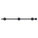 Deltana [24SBM19] Solid Brass Door Slide Bolt - Surface - Modern - Paint Black Finish - 24&quot; L