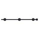 Deltana [24SBM19] Solid Brass Door Slide Bolt - Surface - Modern - Paint Black Finish - 24&quot; L