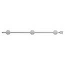 Deltana [24SBM26] Solid Brass Door Slide Bolt - Surface - Modern - Polished Chrome Finish - 24&quot; L
