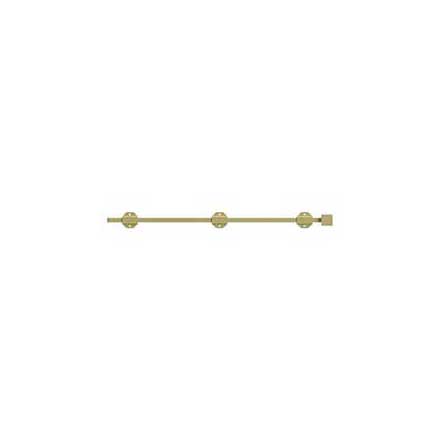 Deltana [24SBM3] Solid Brass Door Slide Bolt - Surface - Modern - Polished Brass Finish - 24&quot; L