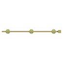 Deltana [24SBM3] Solid Brass Door Slide Bolt - Surface - Modern - Polished Brass Finish - 24&quot; L