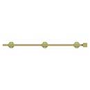 Deltana [24SBM3] Solid Brass Door Slide Bolt - Surface - Modern - Polished Brass Finish - 24&quot; L