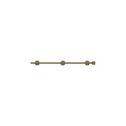 Deltana [24SBM5] Solid Brass Door Slide Bolt - Surface - Modern - Antique Brass Finish - 24&quot; L