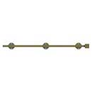 Deltana [24SBM5] Solid Brass Door Slide Bolt - Surface - Modern - Antique Brass Finish - 24&quot; L