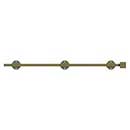 Deltana [24SBM5] Solid Brass Door Slide Bolt - Surface - Modern - Antique Brass Finish - 24" L