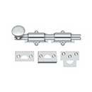 Deltana [6SB26] Solid Brass Door Slide Bolt - Surface - Traditional - Polished Chrome Finish - 6" L