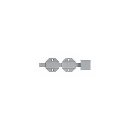 Deltana [6SBM26D] Solid Brass Door Slide Bolt - Surface - Modern - Brushed Chrome Finish - 6&quot; L