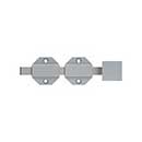 Deltana [6SBM26D] Solid Brass Door Slide Bolt - Surface - Modern - Brushed Chrome Finish - 6&quot; L