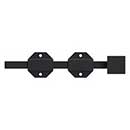 Deltana [8SBM19] Solid Brass Door Slide Bolt - Surface - Modern - Paint Black Finish - 8" L