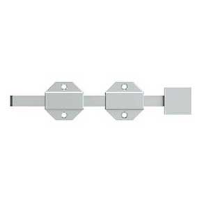 Deltana [8SBM26] Solid Brass Door Slide Bolt - Surface - Modern - Polished Chrome Finish - 8" L