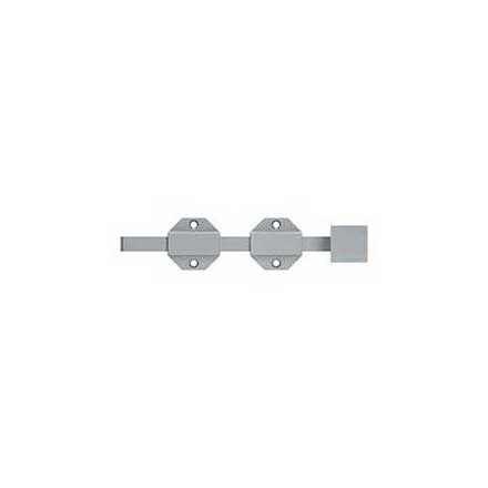 Deltana [8SBM26D] Solid Brass Door Slide Bolt - Surface - Modern - Brushed Chrome Finish - 8&quot; L