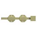 Deltana [8SBM3-UNL] Solid Brass Door Slide Bolt - Surface - Modern - Polished Brass (Unlacquered) Finish - 8&quot; L