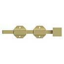 Deltana [8SBM3] Solid Brass Door Slide Bolt - Surface - Modern - Polished Brass Finish - 8" L