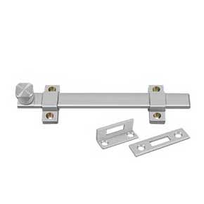 Deltana [8SSB32D] Stainless Steel Door Slide Bolt - Surface - Heavy Duty - Brushed Finish - 8" L