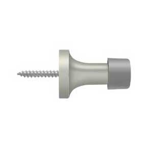 Deltana [BDS125U15] Solid Brass Door Baseboard Bumper - Traditional - Brushed Nickel Finish - 1 3/8" L