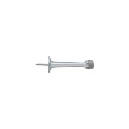 Deltana [BDS30U26D] Solid Brass Door Baseboard Bumper - Traditional - Brushed Chrome Finish - 3 1/4" L