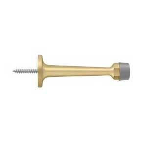 Deltana [BDS30U4] Solid Brass Door Baseboard Bumper - Traditional - Brushed Brass Finish - 3 1/4" L