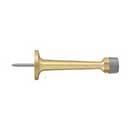 Deltana [BDS30U4] Solid Brass Door Baseboard Bumper - Traditional - Brushed Brass Finish - 3 1/4" L
