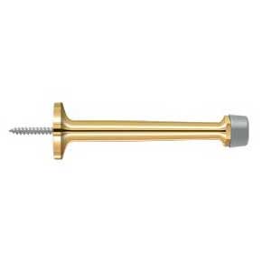 Deltana [BDS425CR003] Solid Brass Door Baseboard Bumper - Traditional - Polished Brass (PVD) Finish - 4" L
