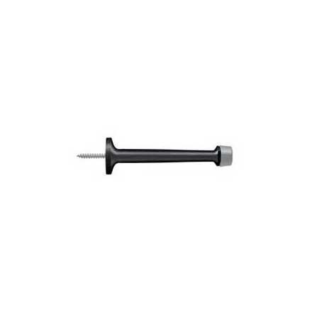 Deltana [BDS425U19] Solid Brass Door Baseboard Bumper - Traditional - Paint Black Finish - 4" L